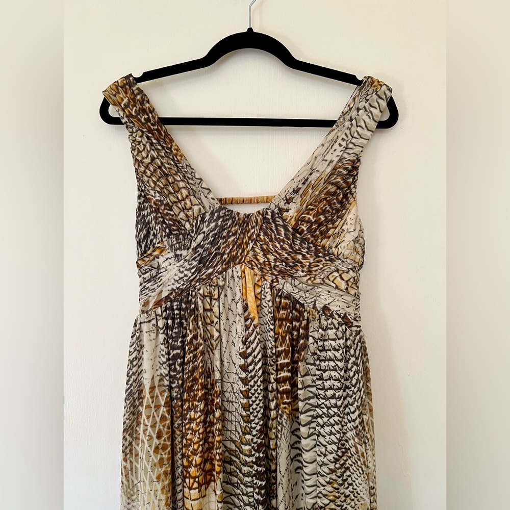 Anne Klein 100% silk maxi gown